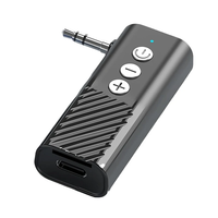 D28 3 in 1 bluetooth Transmitter Receiver 3.5mm Audio AUX Adapter Supports TF Card Hand-Free Call for Car Speaker