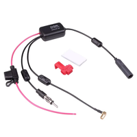 DAB+FM+Car Stereo Antenna Aerial Splitter Cable Adapter 12V Radio Signal Amplifier Antenna Signal Booster FM/AM Car Acce