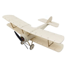 Dancing Wings Hobby K6 Sopwith Pup 378mm Wingspan Balsa Wood Micro RC Airplane Warbird Biplane KIT/ KIT+Power Combo