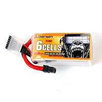 DarwinFPV 22.2V 1300mAh 110C 6S LiPo Battery XT60 Plug for CineApe35 4S