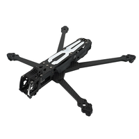 DeepSpace ROC7 322mm Wheelbase 7 Inch 6S Carbon Fiber Frame Kit Compatible with DJI O4 Pro RC FPV Racing Drones