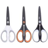Deli 6055 Soft-touch Scissors Alloy Stainless Steel Cutter Home Office Hand Craft Scissors Cutting Tools