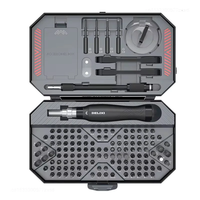 DELIXI 145 in 1 Precision Magnetic Screwdriver Set 132 Bits Mobile Phone Repair DIY Tool Kit with Storage Case