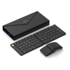 Delux MF10 Foldable Keyboard and Mouse Set Ultra Slim Wireless bluetooth Keyboard & Mouse Combo 120days Standby Magnetic