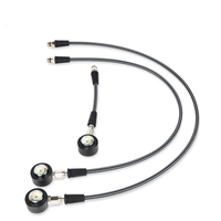 DIDEEP Diving Residual Pressure Gauge Residue Tube Woven Carbon Fiber Luminous Pressure Gauge Bcd Regulator High Pressur