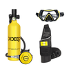 DIDEEP X4000Pro 1L Scuba Diving Tank Snorkel Equipment Leisure Outdoor Swimming Spare Oxygen Portable Capacity Use 10-20
