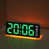 Digital Alarm LED Clock Mood Light TEMP Date Week 2 Alarms Snooze Electronic Table Clock 4 Levels Brightness 12H 24H LED