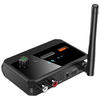 Digital Display bluetooth Audio Receiver Support USB U Disk Adapter 2 RCA 3.5MM AUX Optical Fiber Type-C Power Supply
