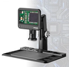Digital Microscope 1600X 12MP Camera Sensor Coin Microscope 7" Touch LCD Microscope with Wired Remote 28 LED Fill Lights