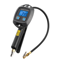Digital Tire Pressure Gauge LCD Display 0-255Psi 600mm Hose Accurate Pressure Monitoring Inflation Deflation Multi-Unit