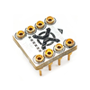 DIP8 Single Op Amp Upgrade Adapter Socket with Composite Capacitor Decoupling Low ESR Stackable Board for HIFI Audio DAC