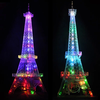 DIY Eiffel Tower Electronic Kit Bluetooth LED USB Audio Amplifier Multi-Color Lights Easy Assembly Compatible with Andro