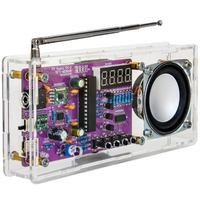 DIY FM Radio Electronic Radio Adjustable Frequency 87.5-108Mhz With Sspeaker Digital Display DIY Soldering Project