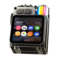 DK08 Smart Touch Screen bluetooth Speaker Mini Pocket Audio Player 40mm Driver Hands-free Call 1200mAh Battery Support T