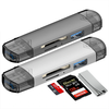 DM-HC61 6-in-1 OTG Type-C SD TF Card Reader USB 3.0 Micro USB Flash Drive Adapter 5Gbps High Speed Transmission Multifun