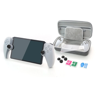 DOBE for PlayStation Portal EVA Storage Bag Set Tempered Flm+Split Silicone Sleeve+Rocker Cap