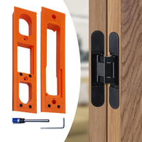 Door Hinge Jig ABS Material Lightweight Anti Slip Design Easy Installation Precision Template Garage Exterior Door Woodw