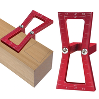 Dovetail Marker Guide Dovetail Making Jig Aluminum Alloy Featuring 1:5 1:6 1:7 1:8 Slopes for Woodworking DIY Wooden Joi
