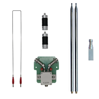 DP200 7-54MHz 200W Portable Dipole Antenna Stainless Steel Telescopic Design for UV Band Horizontal Polarization SWR Les