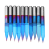Drillpro 10pcs 0.1/0.2/0.3mm 25 Degree Engraving Bit Blue NANO Coated Carbide Flat Bottom PCB Engraving Bit CNC Router T
