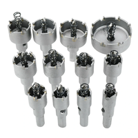 Drillpro 12pcs 15mm-50mm Hole Saw Cutter Alloy Drill Bit Set for Wood Metal Cutting