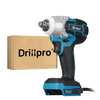 Drillpro 18V 0-3200RPM Cordless Impact Wrench Driver Brushless Motor With LED Light Electric Wrench Adapted for Makita D