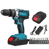 Drillpro 21V 28Nm 1450r/minCordless High Torque 25-speed Adjustment Drill with Drill Heads Ideal for Home DIY and Prof