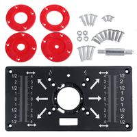 Drillpro 235x120x8mm Trimming Machine Flip Panel Woodworking Router Table Insert Plate for MAKITA(RT0700c)