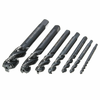Drillpro 7pcs M3-M12 HSS Nitriding Coated Screw Tap Metric Right Hand Spiral Screw Thread Tap