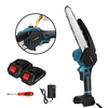 Drillpro 8 Inch Electric Chainsaw Brushless Motor Automatic Oiler Compatible with 18V Li-ion Battery Cordless Wood Cutte
