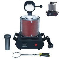 Drillpro AC110V/220V 3KG Gold Melting Furnace Digital Melting Furnace Machine Heating Capacity Casting Refining Metals G