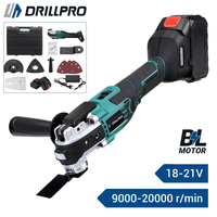 Drillpro Brushless Motor Electric Grinder 18-21V 6 Speed Adjustment 9000-20000 r/min Digital Display Quick Chuck EU Plug
