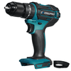 Drillpro Cordless Impact Drill 18V Adapted to Mak Battery Max Torque 25-90Nm No Load Speed 0-450r/min or 0-1500r/min,  Ke