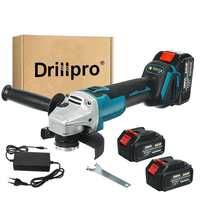 Drillpro EU Plug Brushless 800W 125mm 10, 000 rpm 18V Angle Grinder with Optional Battery and Charger