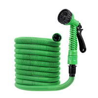 Drillpro LYF-1023 High-Pressure Expandable Water Pipe 6x9.5mm Latex Polyester Quick Connectors 1/2 3/4 Faucet PP Spray