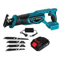 Drillpro Reciprocating Saw Brushless Motor 3000W 18V Adjustable Speed 0-3000rpm High Cutting Capacity for Wood Metal Pla