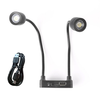 Dual Head LED Microscope Lamp Adjustable Brightness High Luminosity 60000LM for Soldering Industrial Microscopy Camera L