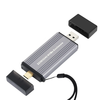 Dual Protocol 10Gbps M.2 MVMe & NGFF SSD Case USB3.1 Gen2 Aluminum Case External Solid State Drive Enclosure for M/M&B K