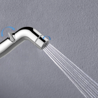 Dual Purpose Bidet Airbrush Set Plastic ABS Electroplating Toilet Companion Flusher Bidet Nozzle