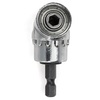 Durable Alloy Steel 105 Degree Adjustable Right Angle Driver Screwdriver with Locking and Magnetic Head for 1/4in Hex Sh
