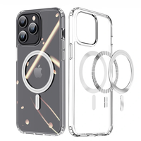 DUX DUCIS Slim Transparent Phone Case Strong Magnetic Attraction Cover with Airbag Shockproof for iPhone 15 15Plus 15 Pr