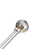 DX Type Double Slot Tungsten Steel Wood Carving Grinding Head Hard Metal Milling Cutter For Copper
