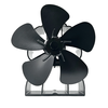 DY565J Energy SavingFireplace Fan 5 Blade Fireplace Quiet SafeHeat Powered Stove Fan Log Wood Burner Eco Friendly Fan