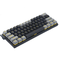 E-YOOSO Z-11 61 Keys Wired Mechanical Gaming Keyboard Hot Swappable Blue/Red Switch Type-C Detachable Wired Cable 60% La