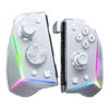 EasySMX S15 L/R Split Joypad Wireless RGB Controller Compatible with NS/OLED 6-Axis Gyro Swappable Metal Thumbsticks Mec