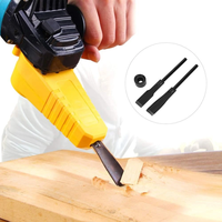 Electric Chisel Accessory Stainless Steel Flat Cutter Lightweight Plastic Handle 200mm Full Length Quick Install Woodwor
