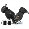 Electric Heating Gloves For Skiing Full Finger Back Of Hand Heating Waterproof Warm Motorcycle Gloves Windproof Electric