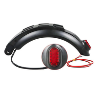 Electric Scooter Rear Fender With Tail Light For 8 Inch Kugoo Skateboard Mudguard Tail Lamp Fender Parts Accessories