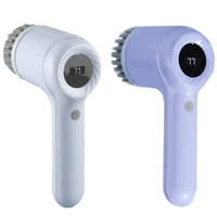 Electric Spin Scrubber Rechargeable Cleaning Brush IPX7 Waterproof 120 Min Work Time with 5 Brush Heads USB Charging for