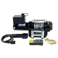Electric Winch 4500LBS 12V Motorized Steel Cable Wireless Remote Offroad Recovery Heavy Duty Puller Snow Mud Towing Self